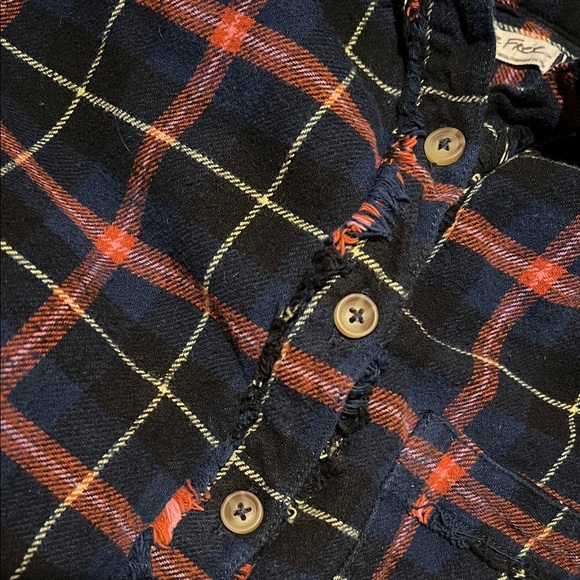 Free People We The Free Flannel Shirt - Picture 2 of 10